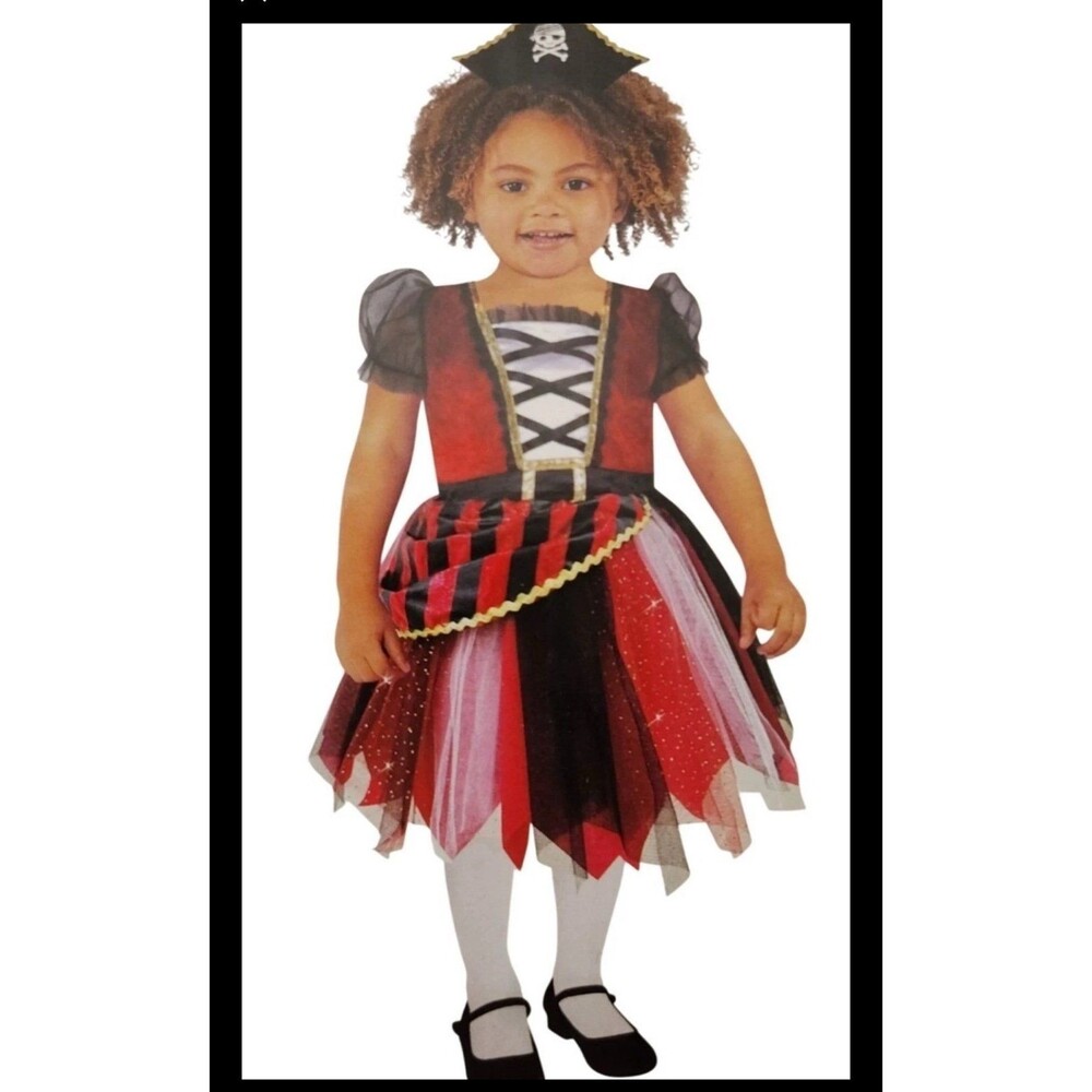 Celebrate 12-18 Mos High Sea Cutie Pirate Halloween Costume Dress/Headband